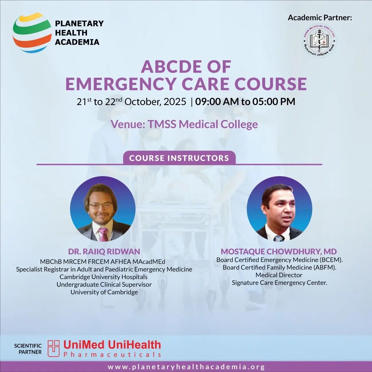 ABCDE of Emergency Care Course, TMSS